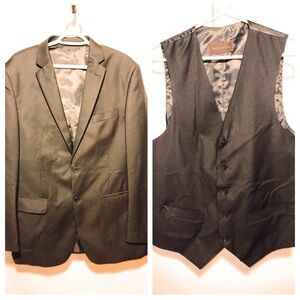 Giorgio Fiorelli Black Blazer and Vest Set